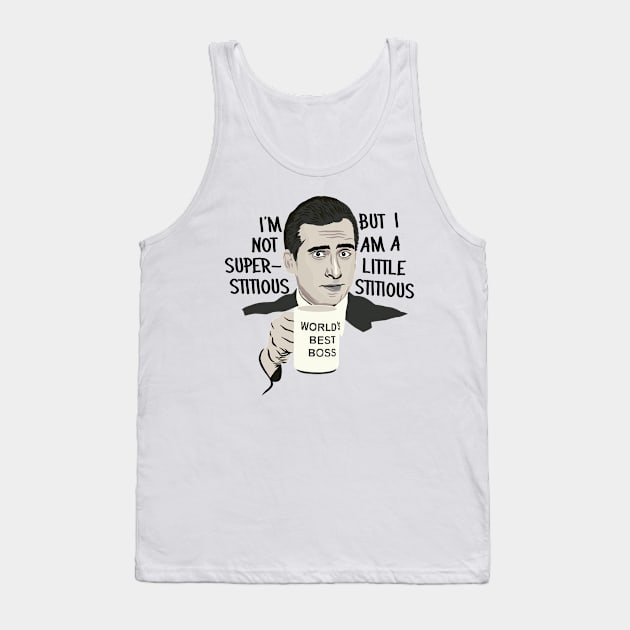 Michael Scott - The Office Art Quote Tank Top by Phil Shelly Creative